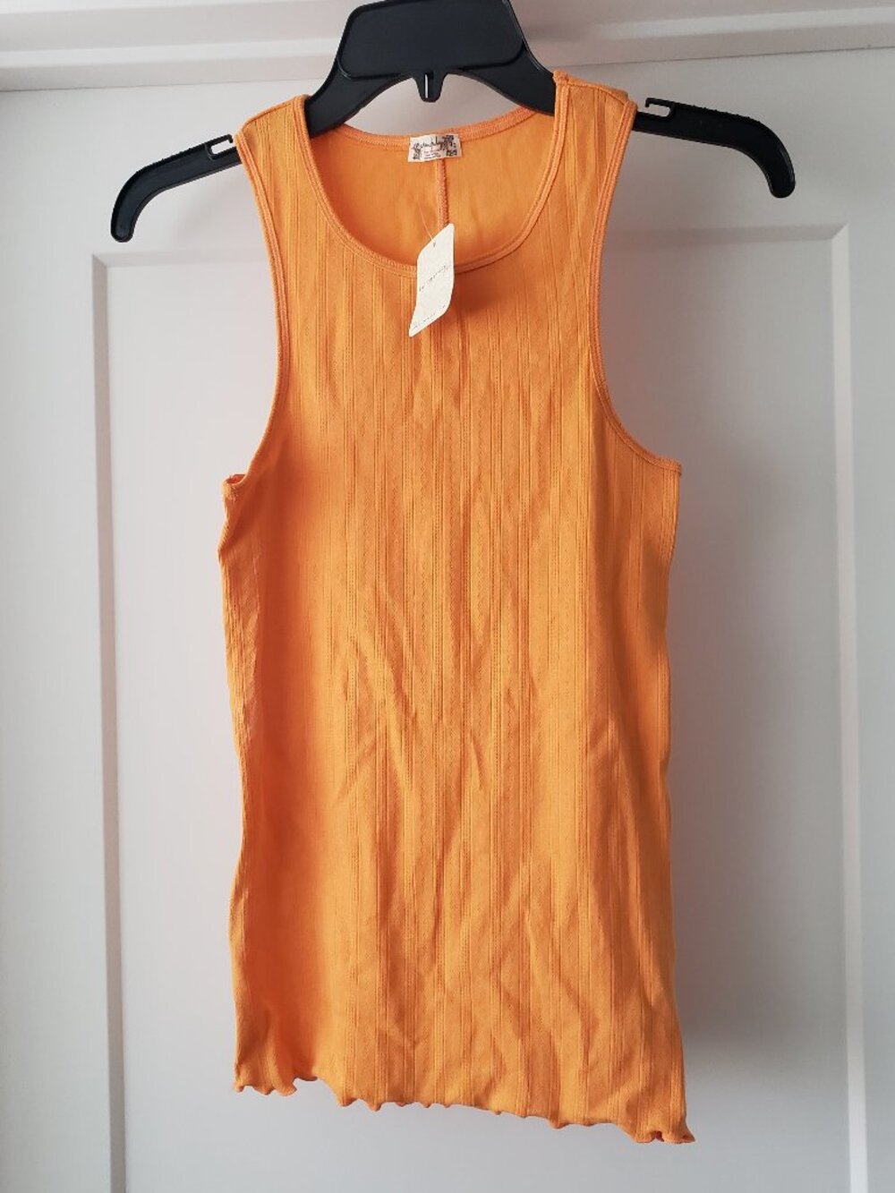 FREE PEOPLE COTTON STRETCH TANK SIZE S
